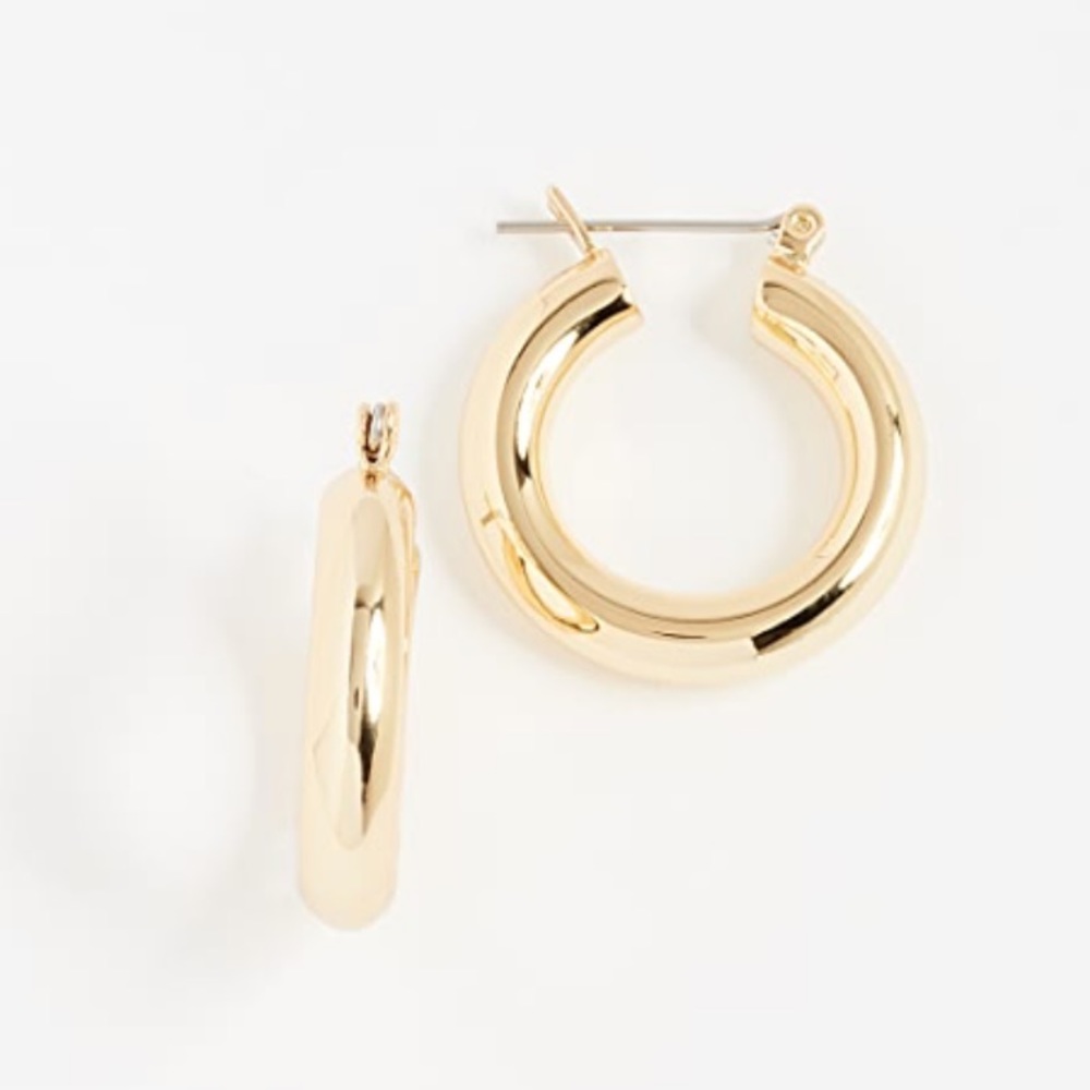 Luv Aj Amalfi Tube Hoops- Gold